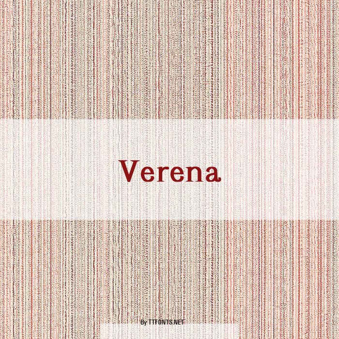 Verena example