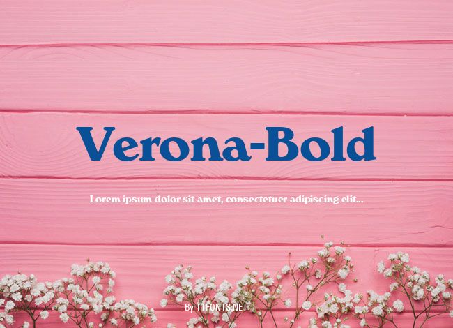 Verona-Bold example