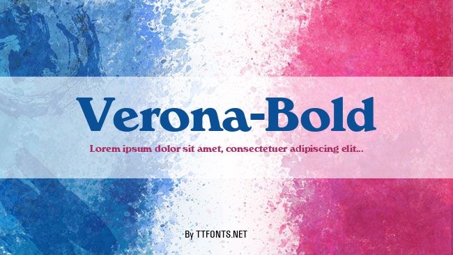 Verona-Bold example