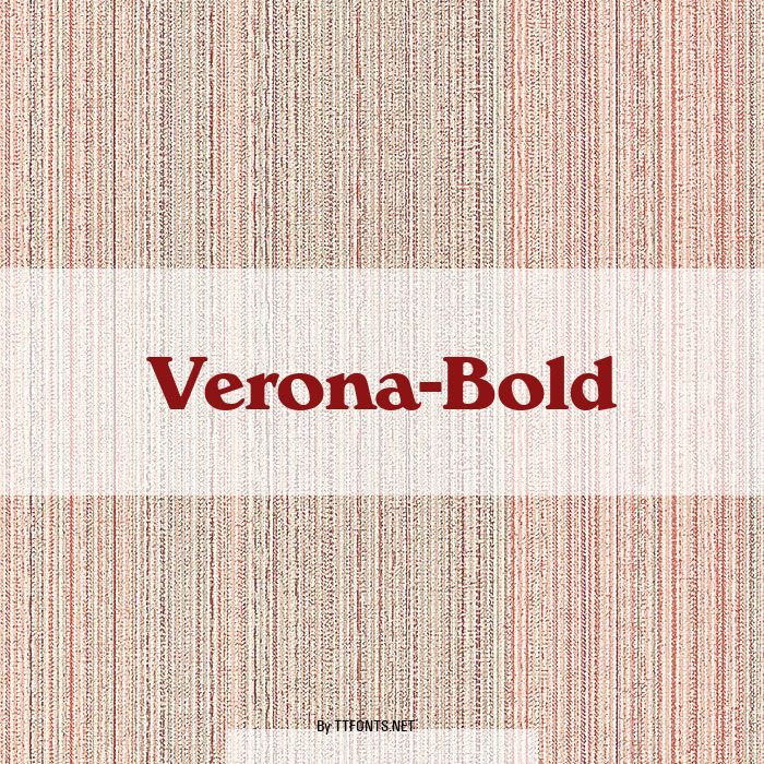 Verona-Bold example