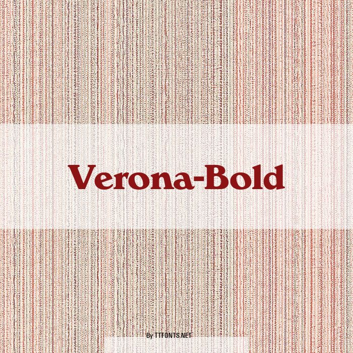 Verona-Bold example