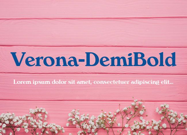 Verona-DemiBold example