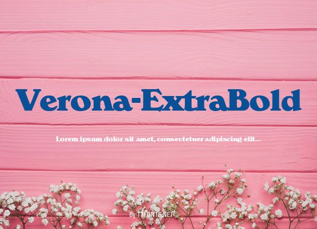 Verona-ExtraBold example