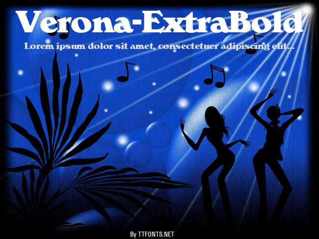 Verona-ExtraBold example