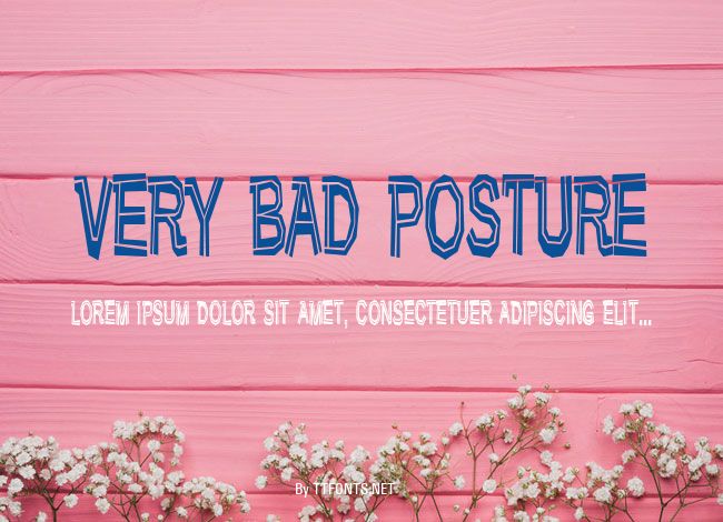 Very bad posture example