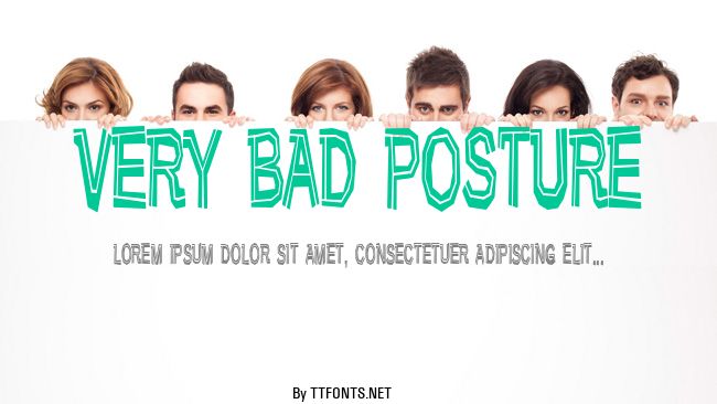 Very bad posture example