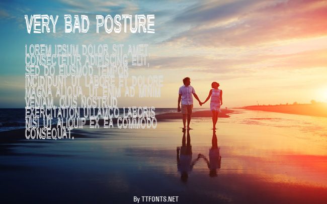 Very bad posture example