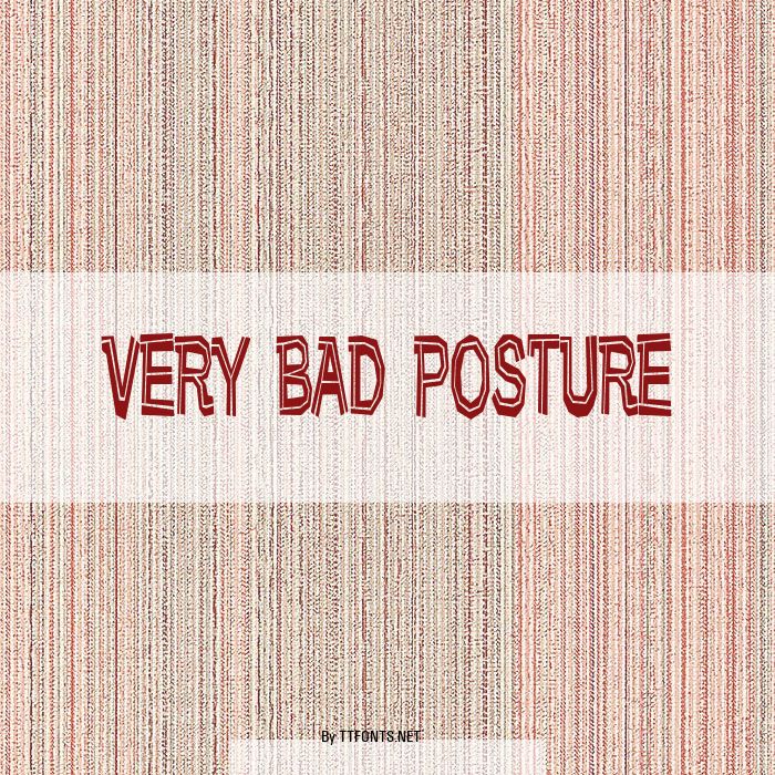 Very bad posture example