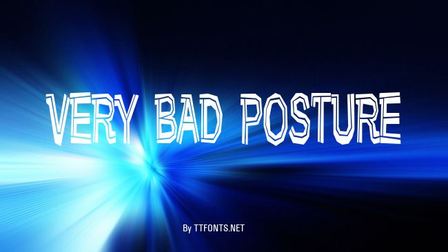 Very bad posture example