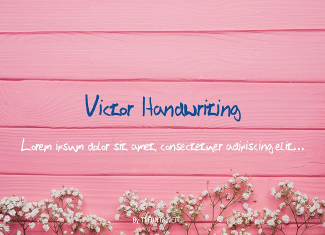 Victor Handwriting example