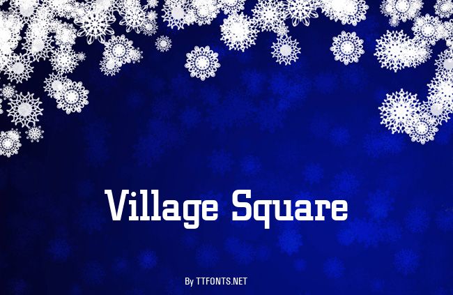 Village Square example