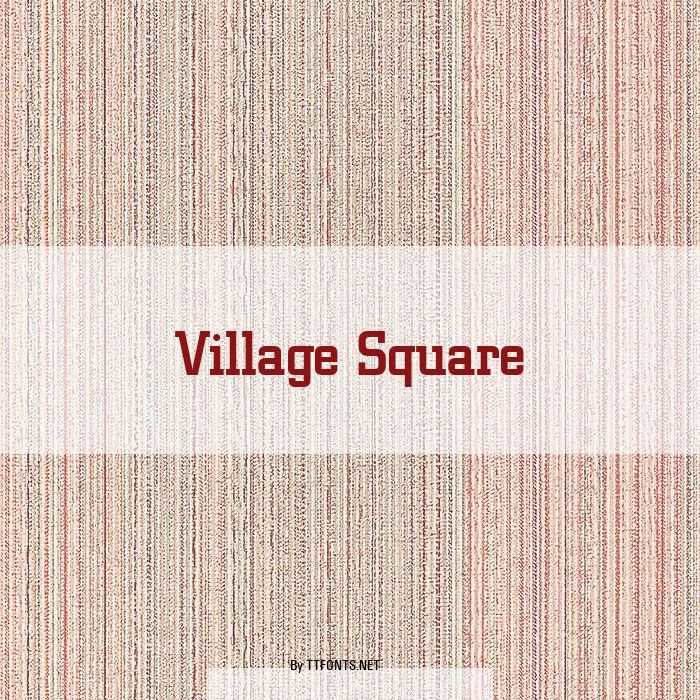 Village Square example