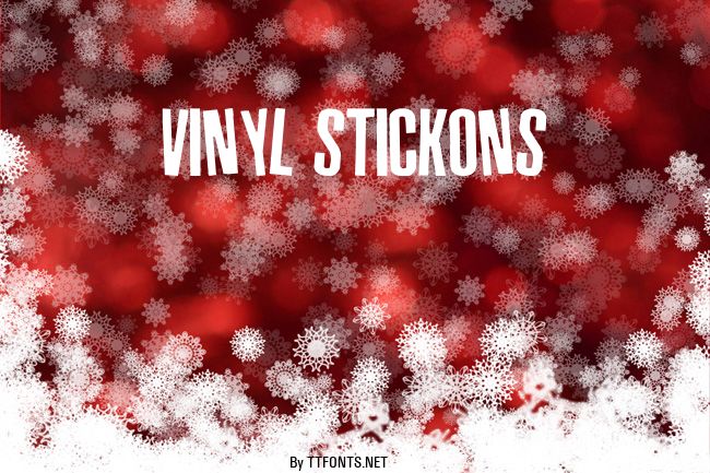 Vinyl Stickons example