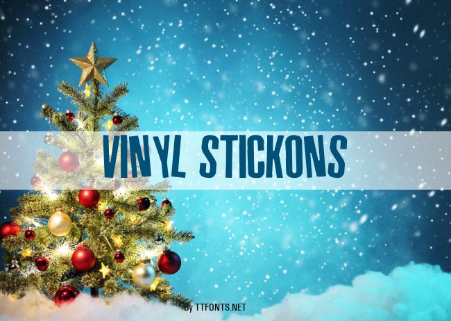 Vinyl Stickons example