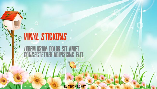 Vinyl Stickons example