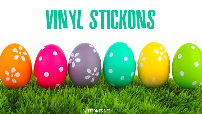 Vinyl Stickons example