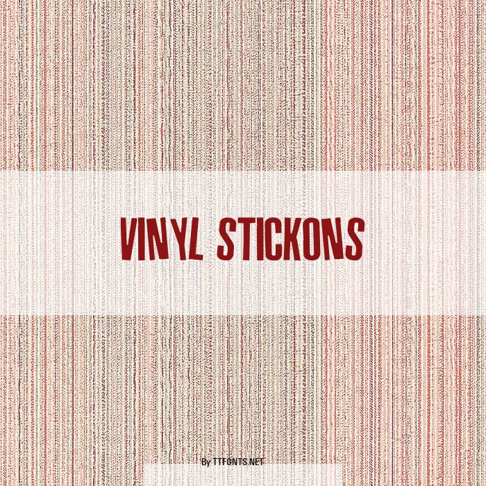 Vinyl Stickons example