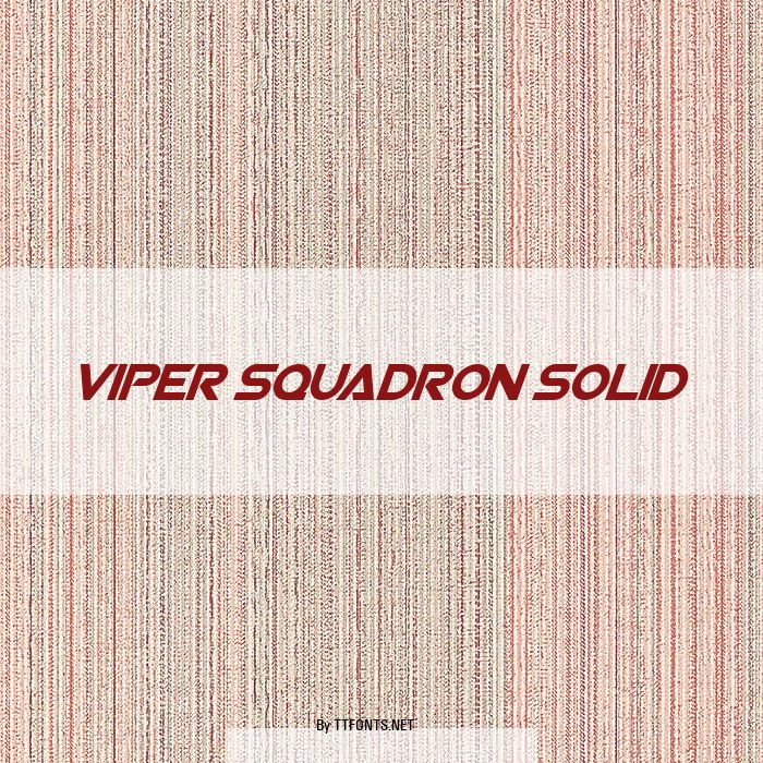 Viper Squadron Solid example