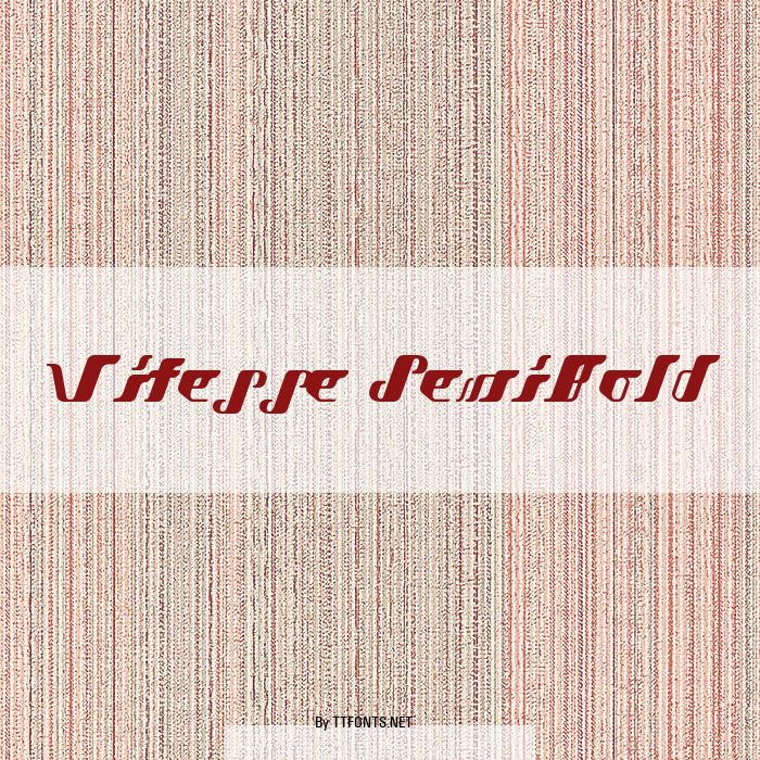 Vitesse SemiBold example