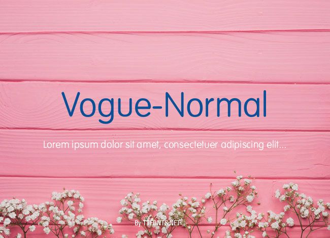 Vogue-Normal example