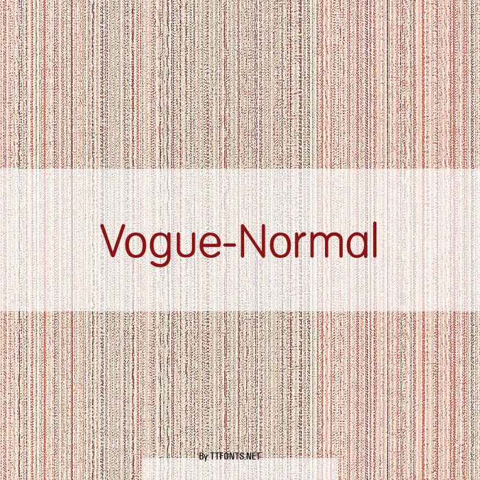 Vogue-Normal example