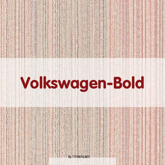 Volkswagen-Bold example