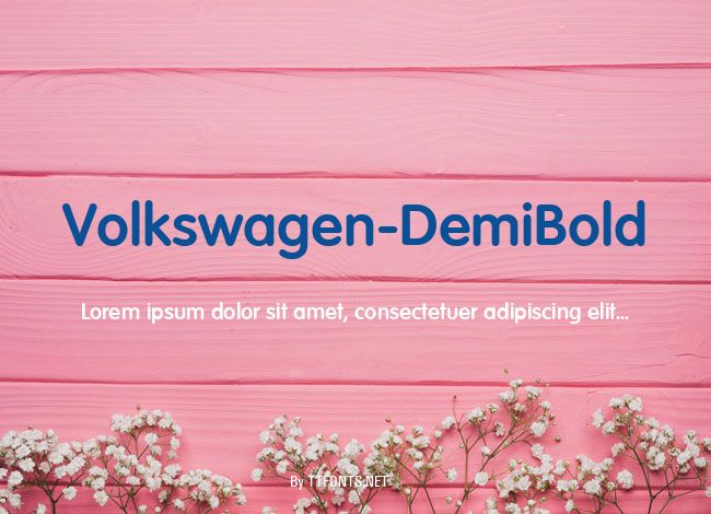 Volkswagen-DemiBold example
