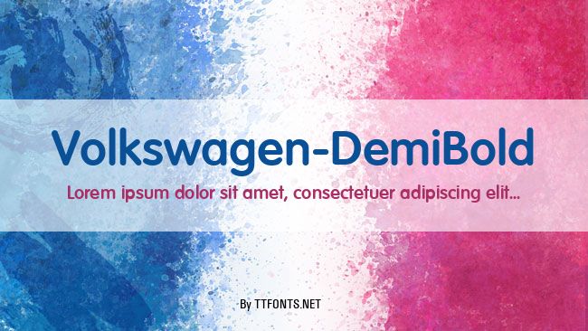 Volkswagen-DemiBold example