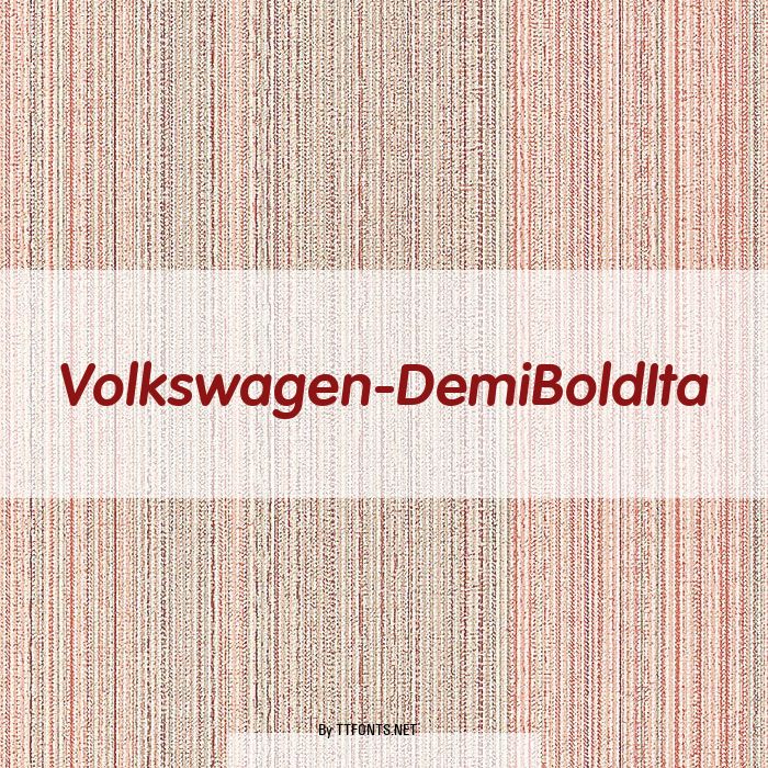 Volkswagen-DemiBoldIta example