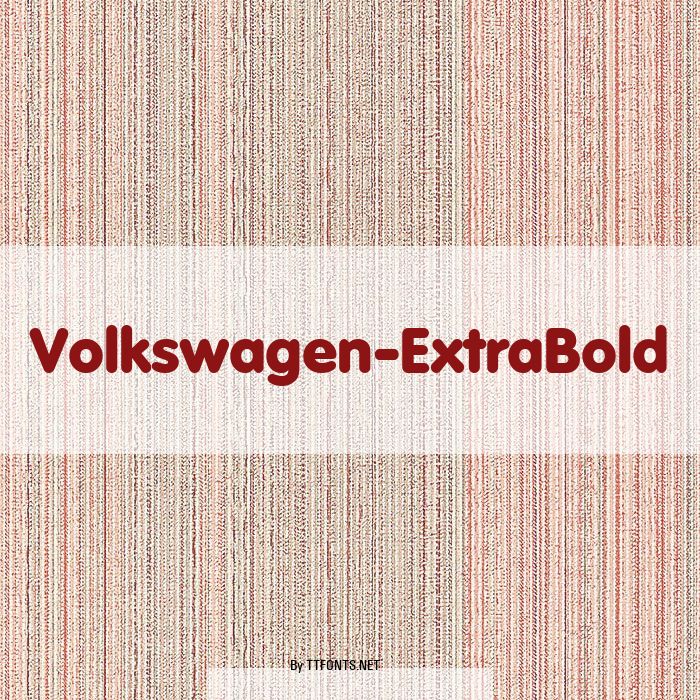 Volkswagen-ExtraBold example