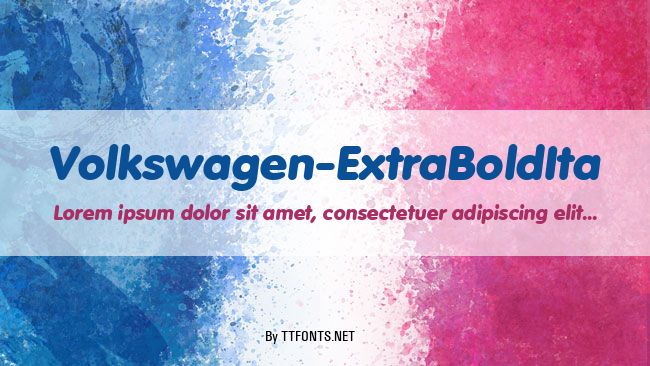 Volkswagen-ExtraBoldIta example