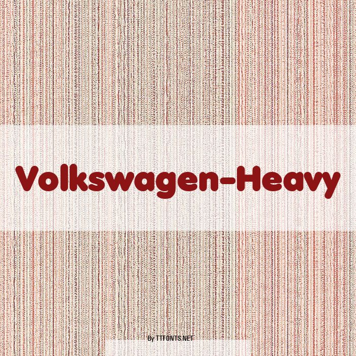 Volkswagen-Heavy Regular truetype fuente