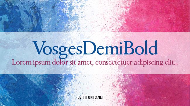 VosgesDemiBold example