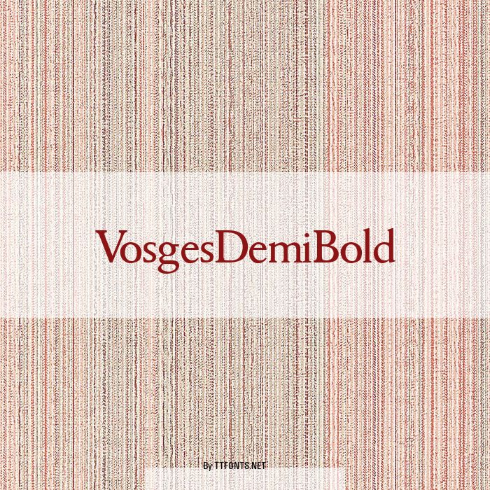 VosgesDemiBold example