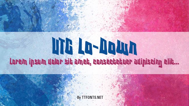 VTC Lo-Down example