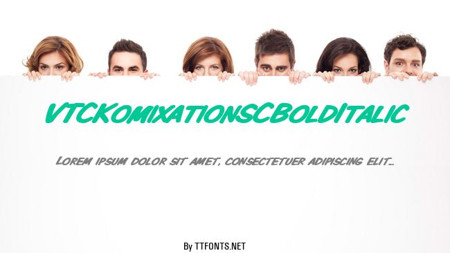 VTCKomixationSCBoldItalic example