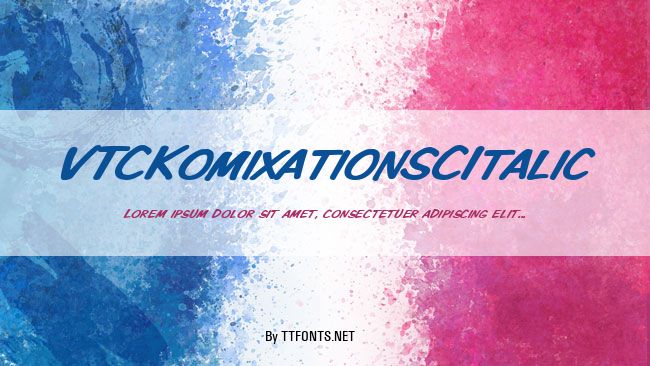 VTCKomixationSCItalic example