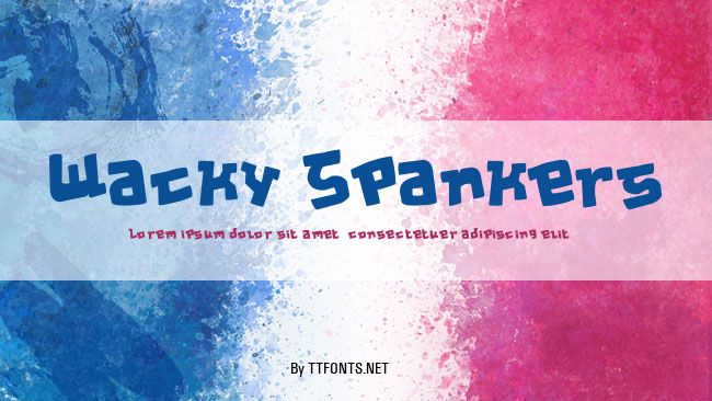 Wacky Spankers example