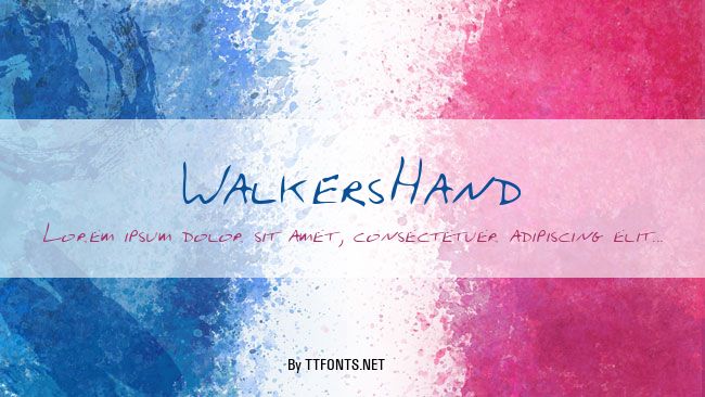 WalkersHand example