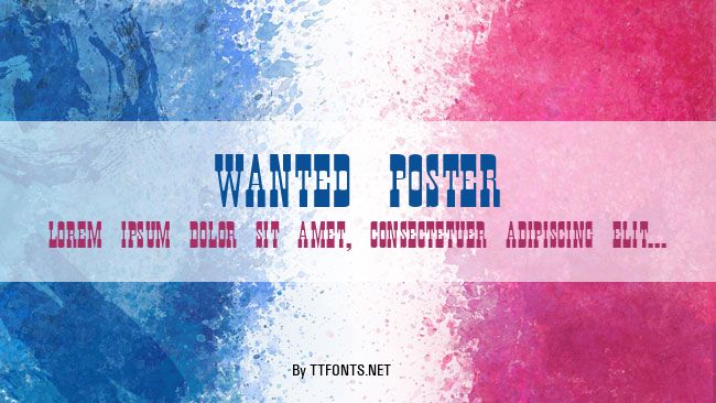 Wanted Poster example