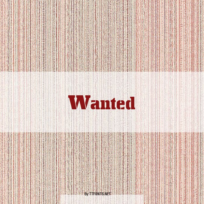 Wanted example