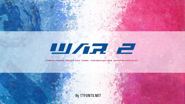 WAR 2 example