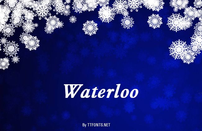 Waterloo example