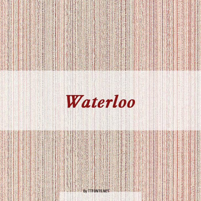 Waterloo example