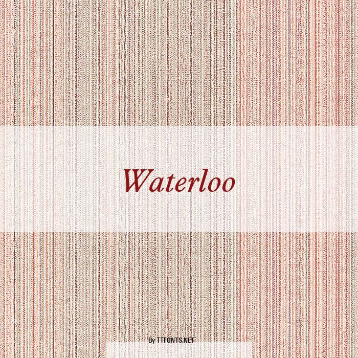Waterloo example