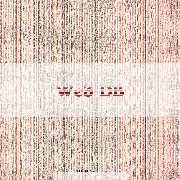 We3 DB example