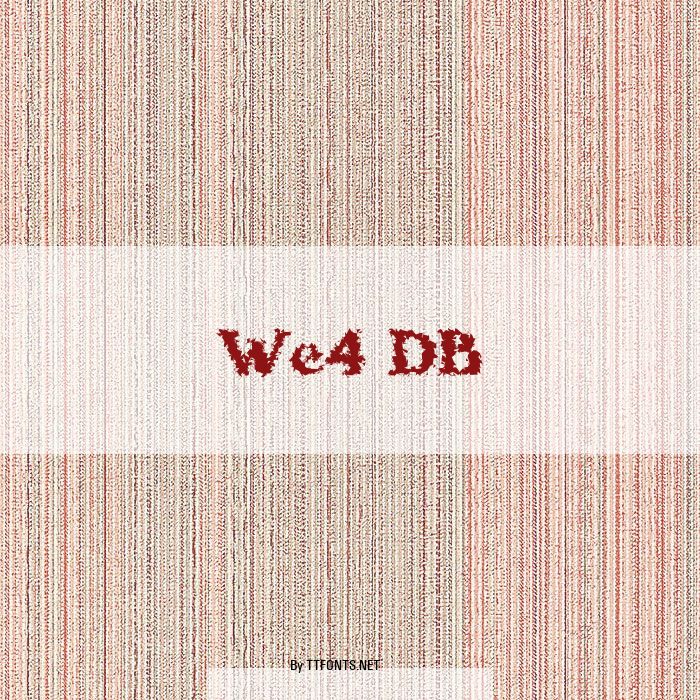 We4 DB example