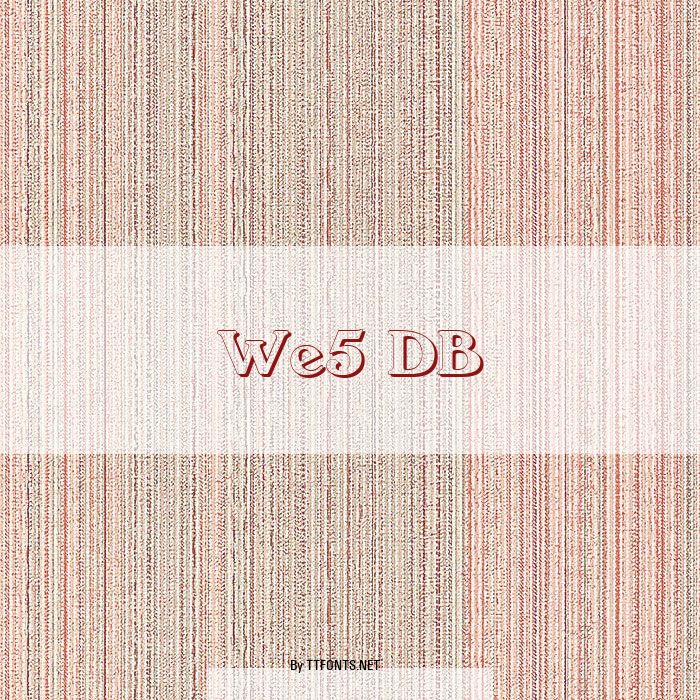We5 DB example