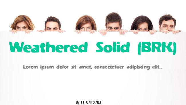 Weathered Solid (BRK) example