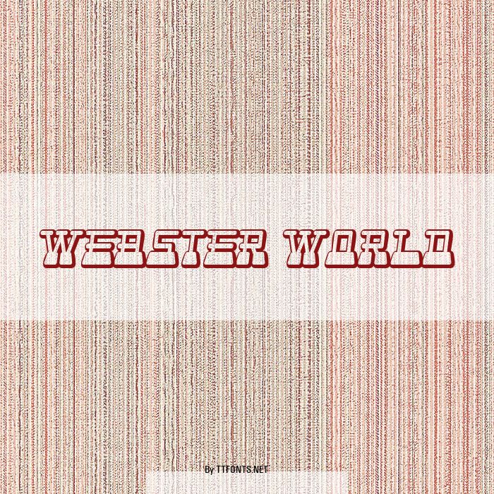 Webster World example